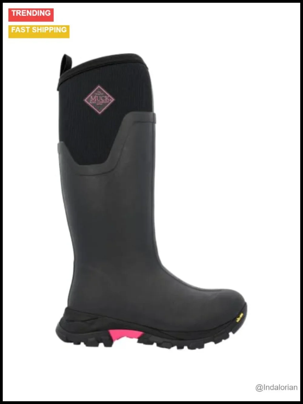 Women's Snow Boots - Waterproof, Vibram Arctic Grip A.T., Pull-On, Knee-High